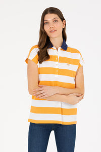 Tricou Polo de bumbac cu dungi