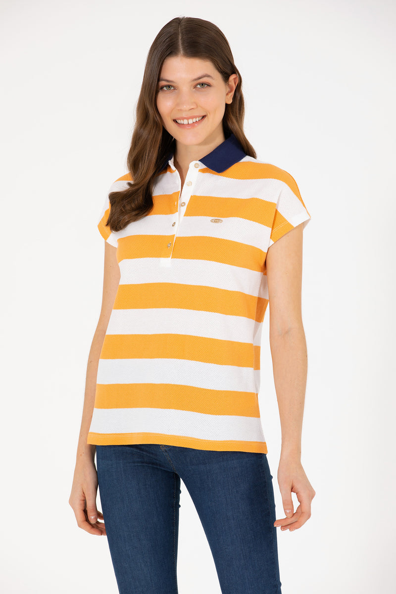 Tricou Polo de bumbac cu dungi