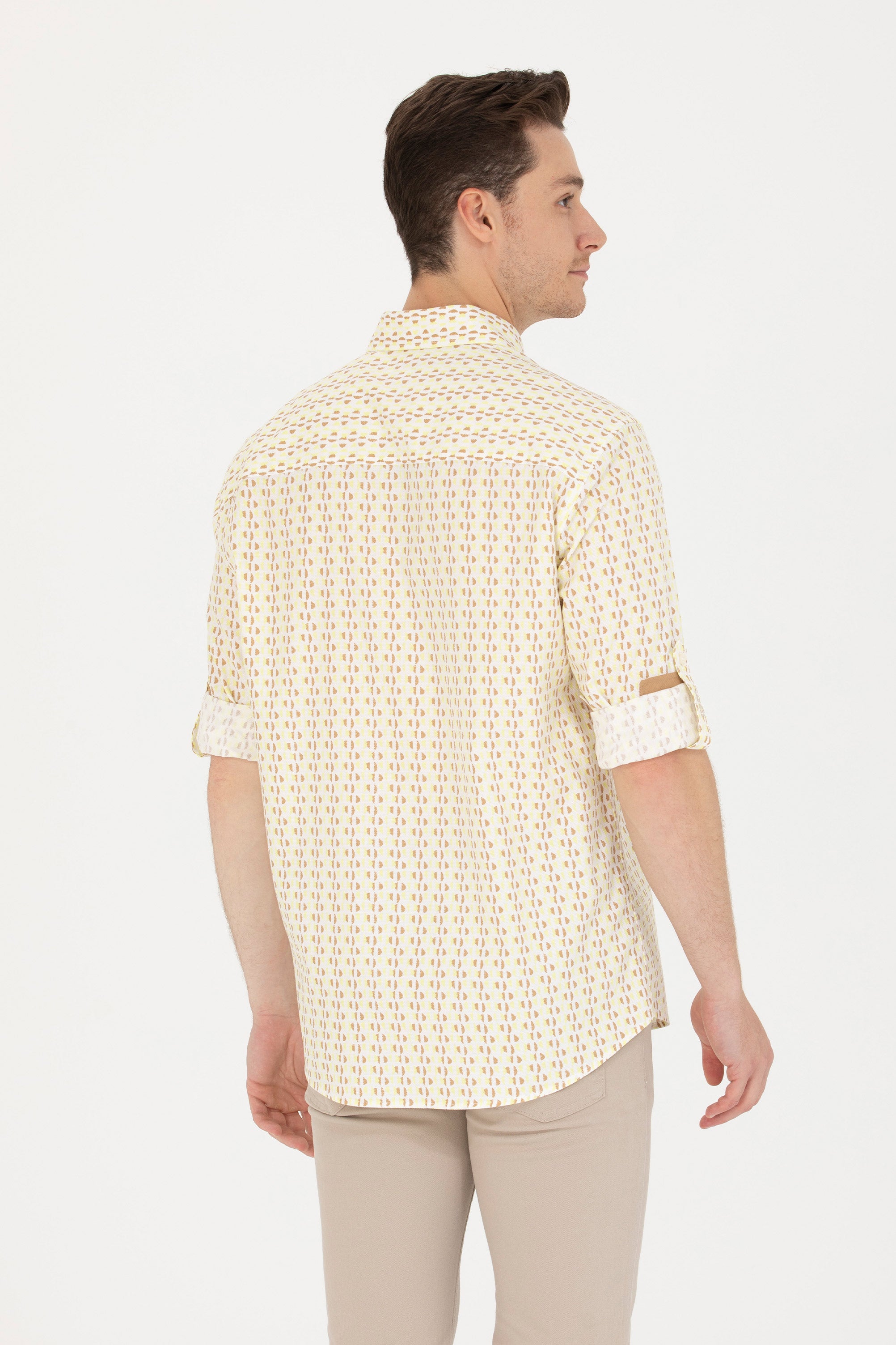 Camasa Barbat Multicolora Cu Model Abstract
