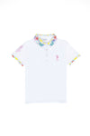 Tricou Polo cu model floral