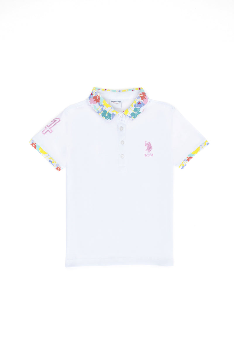 Tricou Polo cu model floral