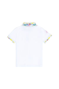 Tricou Polo cu model floral