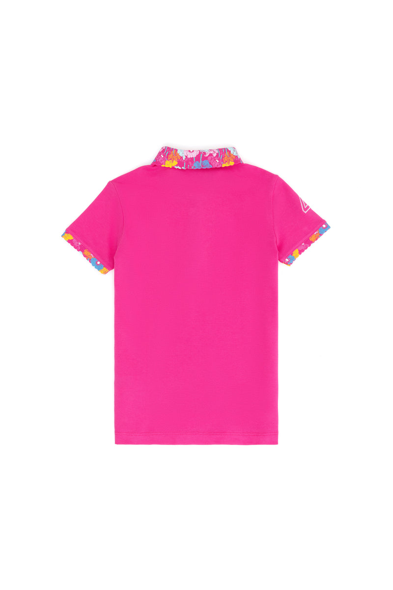 Tricou Polo cu model floral