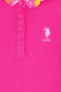 Tricou Polo cu model floral