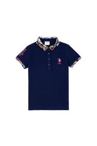 Tricou Polo cu model floral