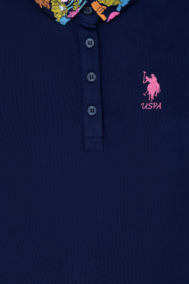 Tricou Polo cu model floral