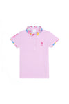 Tricou Polo cu model floral