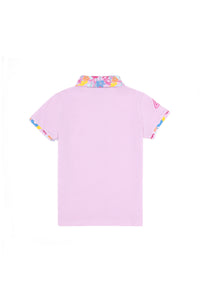 Tricou Polo cu model floral