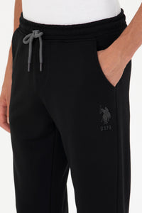 Pantaloni de trening uni cu logo