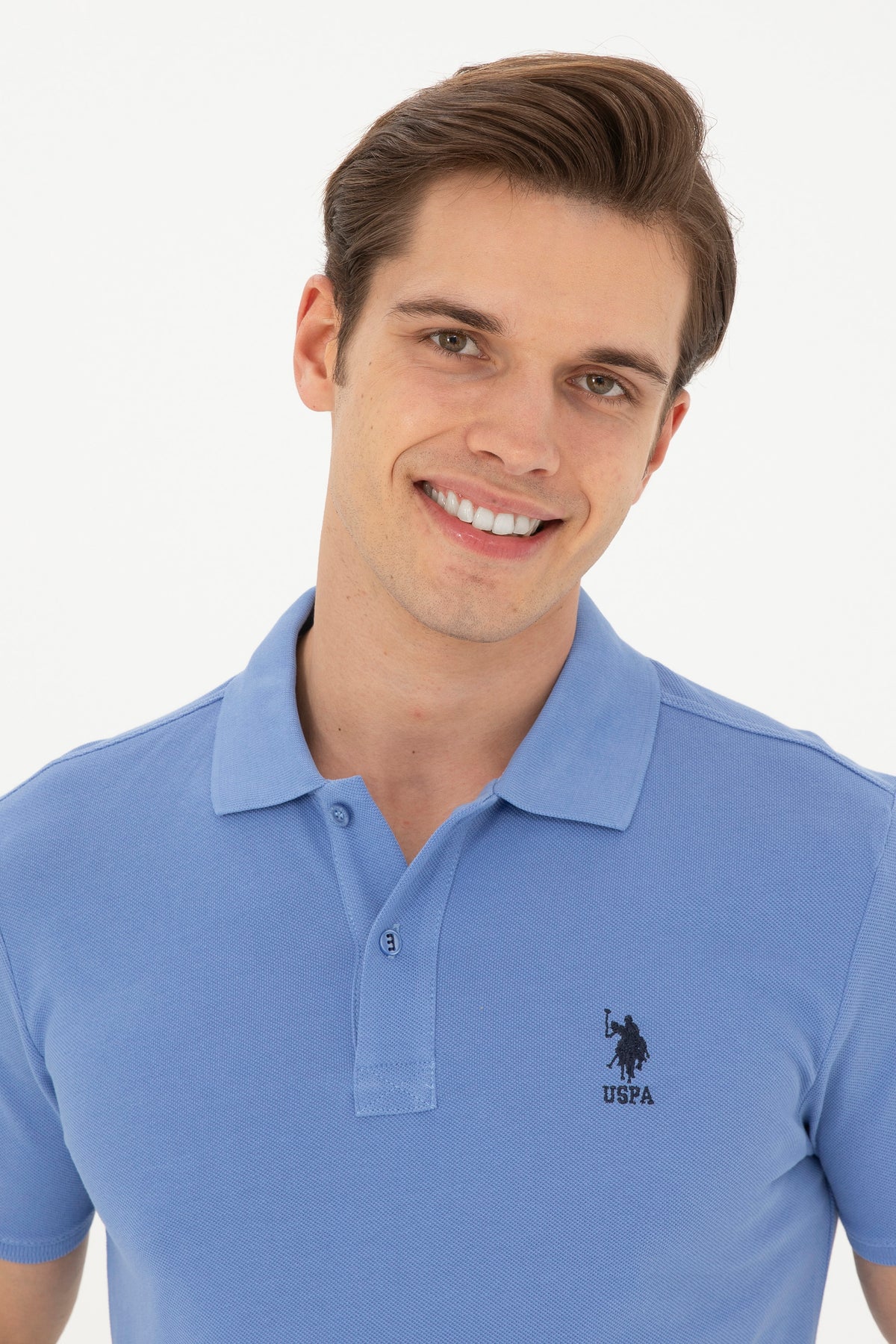 Tricou Polo Slim fit cu logo discret