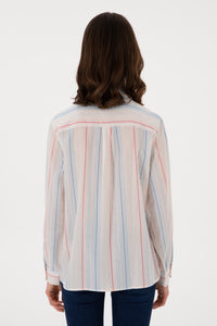 Cămașă Damă Multicoloră cu Dungi