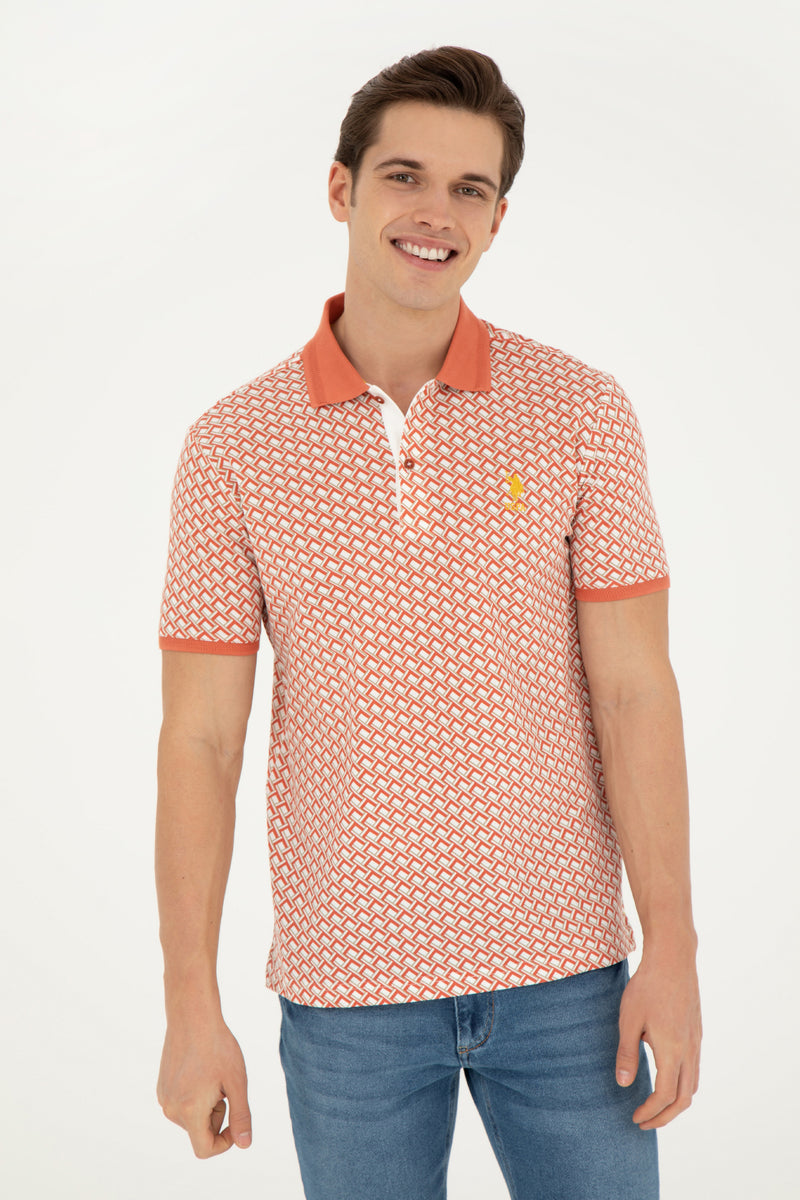 Tricou Polo cu model abstract