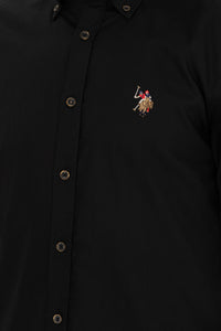 Cămașă Slim fit cu guler fixat cu nasturi