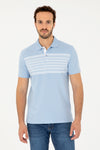 Tricou Polo Barbat Albastru Deschis