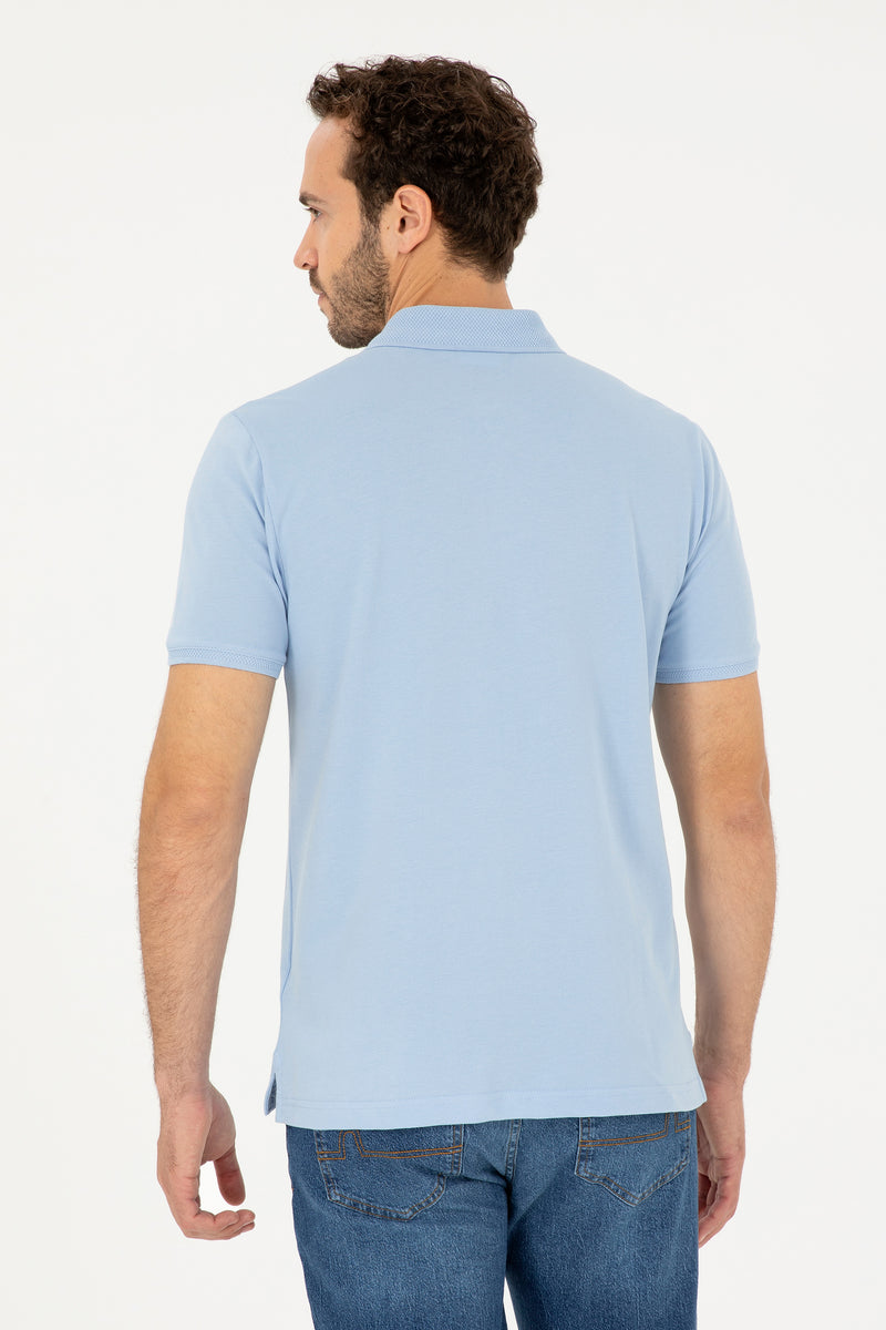 Tricou Polo Barbat Albastru Deschis