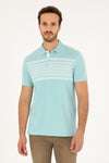 Tricou Polo Barbat Aquamarin