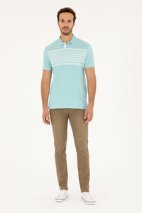 Tricou Polo Barbat Aquamarin