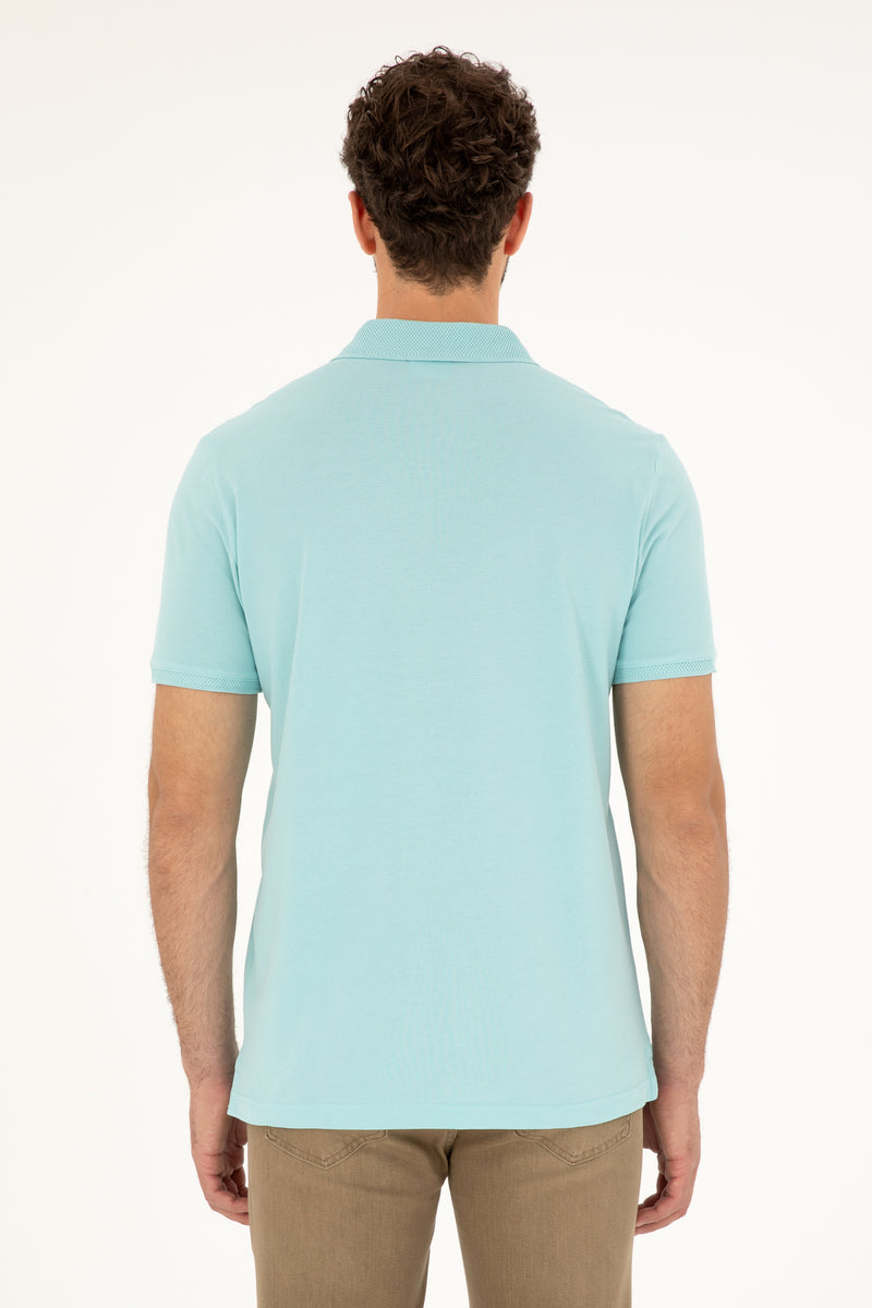 Tricou Polo Barbat Aquamarin