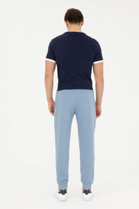 Pantaloni Sport Bărbați Albastru Prăfuit 