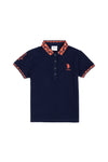 Tricou Polo Slim fit cu logo brodat