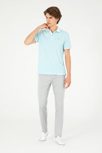 Pantaloni Chino Bărbați Pe Gri