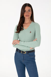 Pulover Dama Model Tricotat Cable