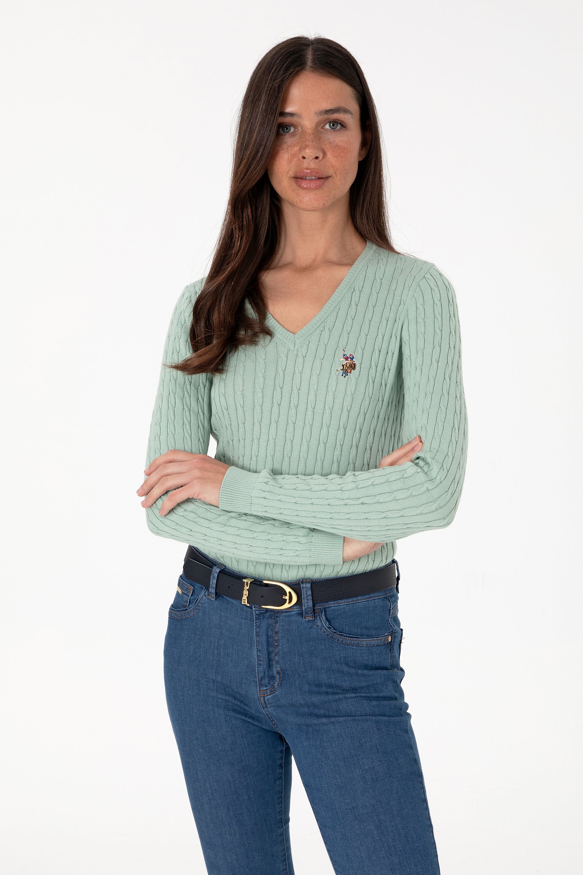 Pulover Dama Model Tricotat Cable