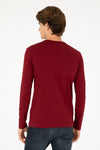 Bluza Barbat Bordo Cu Logo Brodat