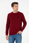 Bluza Barbat Bordo Cu Logo Brodat