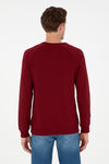 Bluza Barbat Bordo Cu Logo Brodat