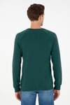 Bluza Barbat Verde Englezesc Cu Logo Brodat