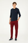 Pantaloni Sport Barbat Bordo Slim Fit