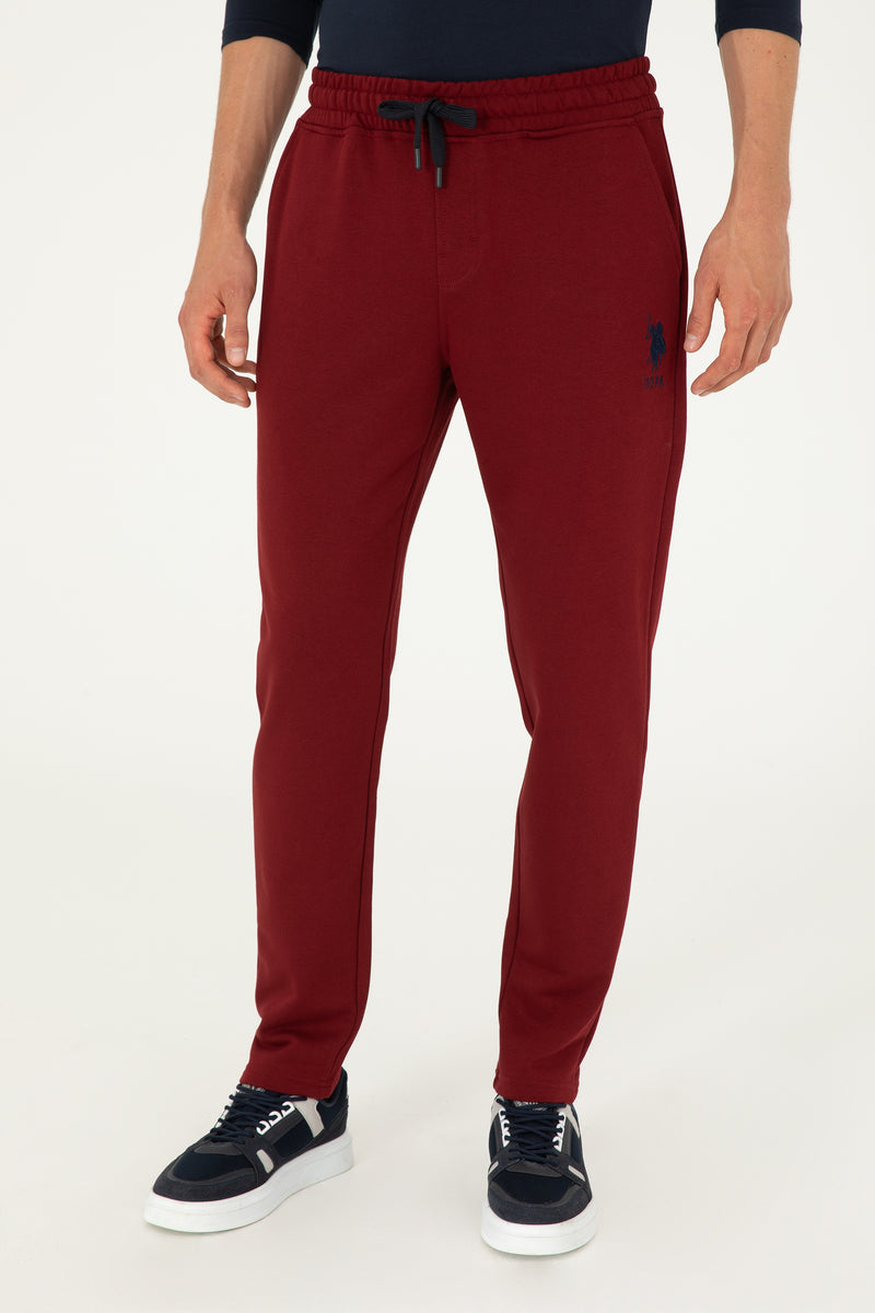 Pantaloni Sport Barbat Bordo Slim Fit