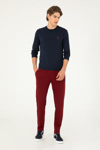 Pantaloni Sport Barbat Bordo Slim Fit