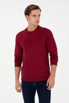 Bluza Barbat Bordo Cu Logo USPA Pe Piept