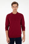 Bluza Barbat Bordo Cu Logo USPA Pe Piept