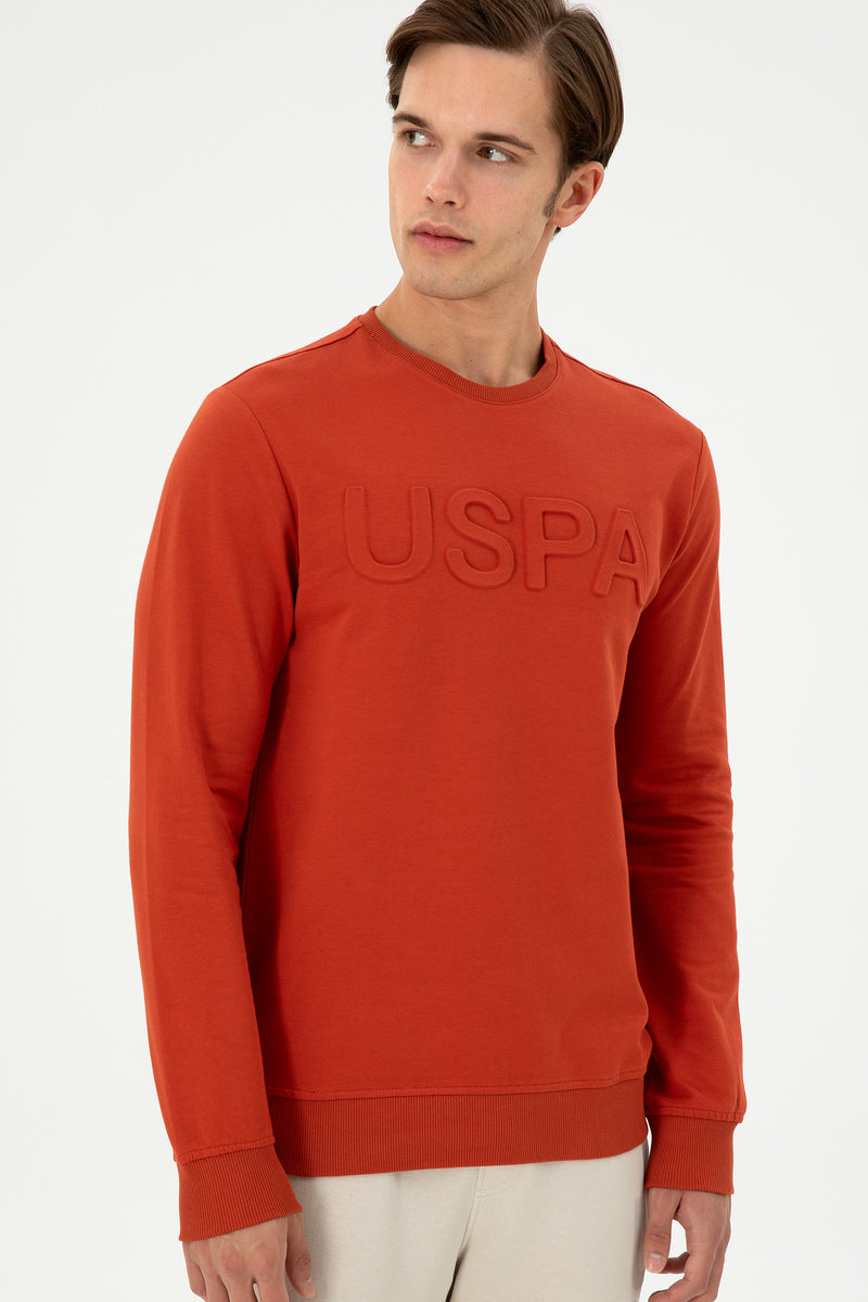 Bluza Barbat Rosu Cu Logo USPA Pe Piept