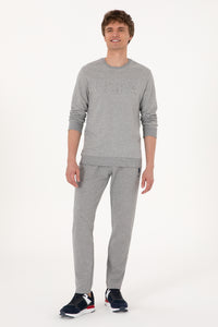 Bluza Barbat Gri Cu Logo USPA Pe Piept