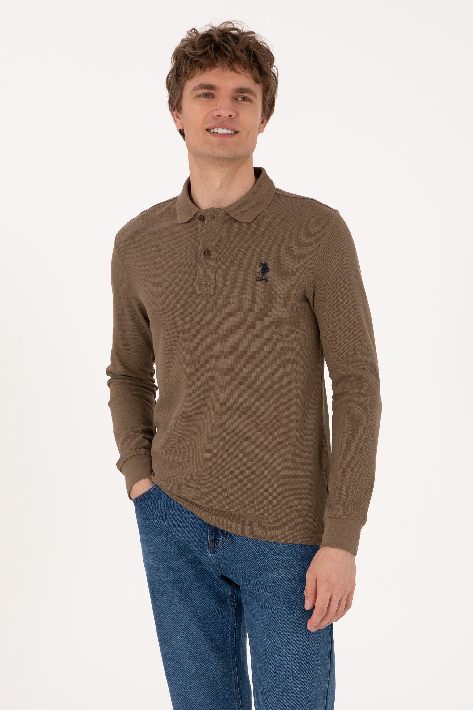 Bluza Polo Barbat Cu Logo Brodat