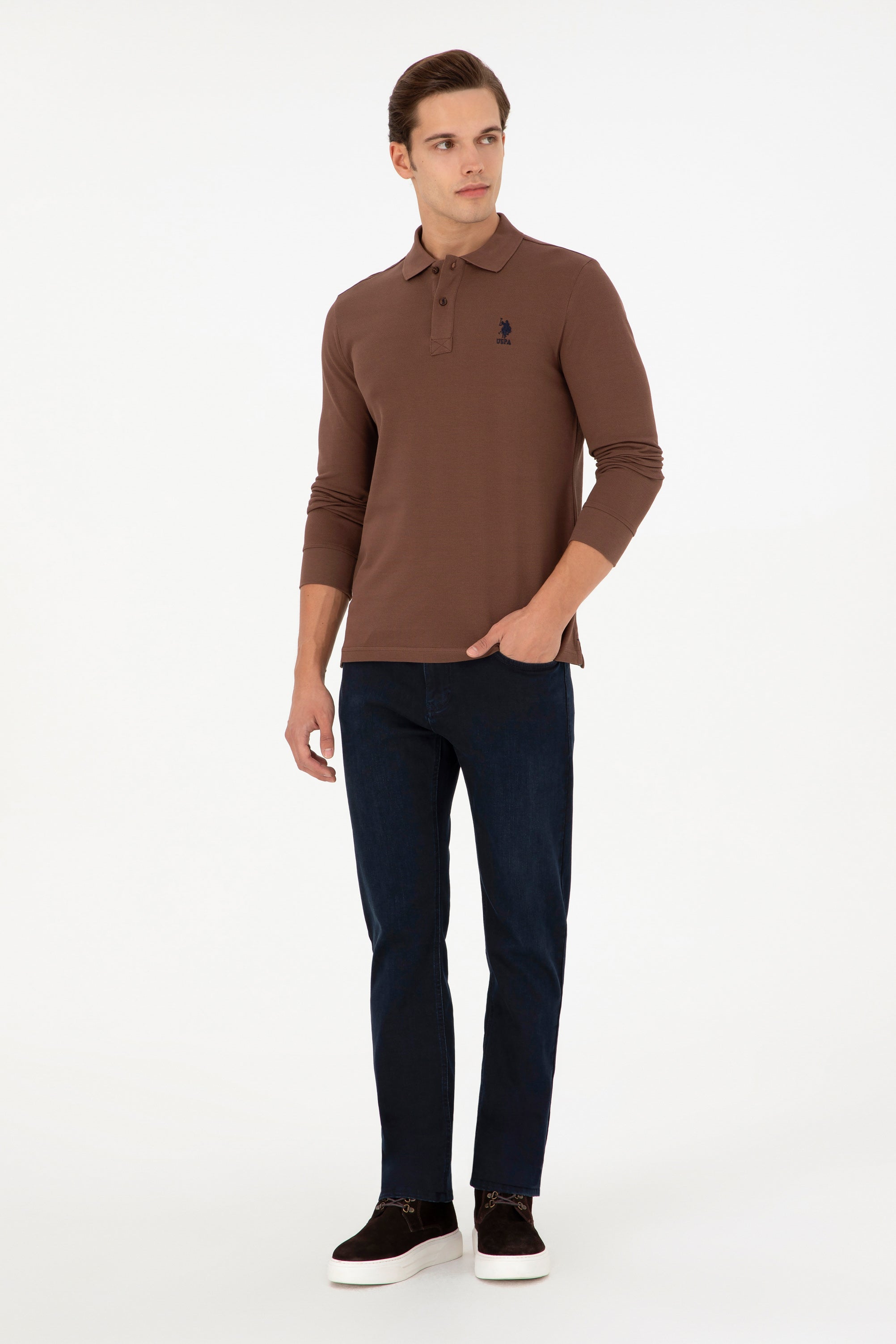 Bluza Polo Barbat Cu Logo Brodat U.S. Polo Assn. Romania