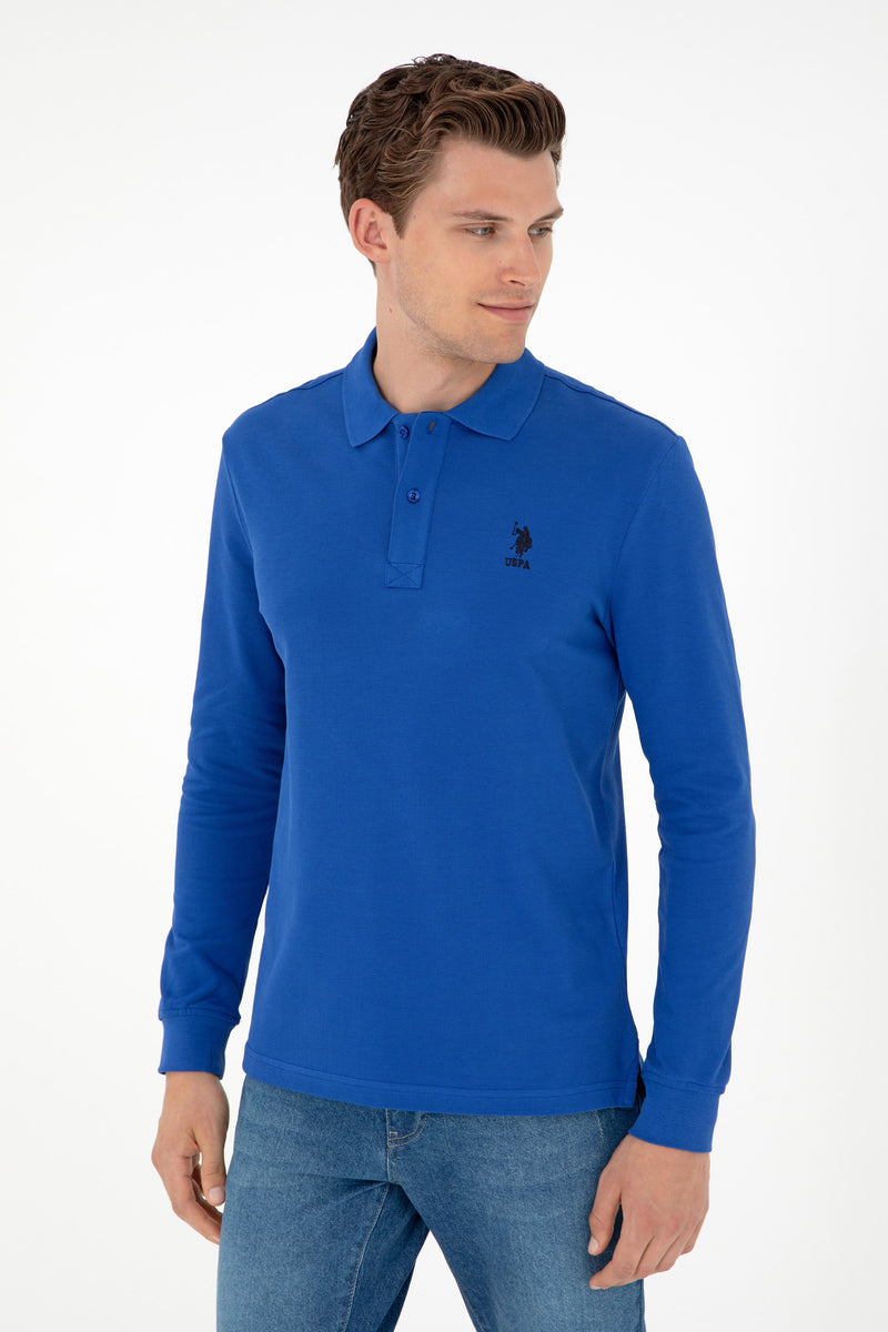 Bluza Polo Albastru Cu Logo