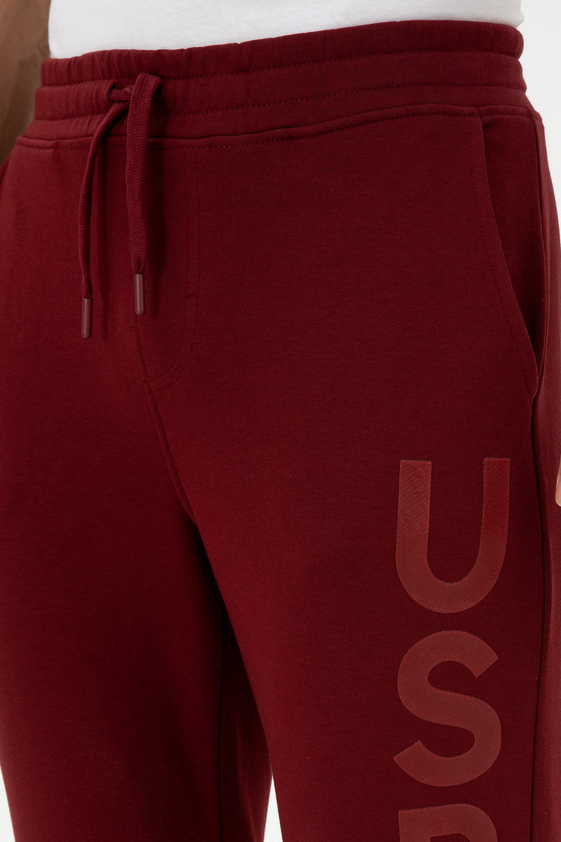 Pantaloni Sport Barbat Bordo Cu Logo USPA