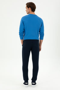 Pantaloni Sport Barbat Bleumarin Cu Logo USPA