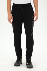 Pantaloni Sport Barbat Negru Cu Logo USPA