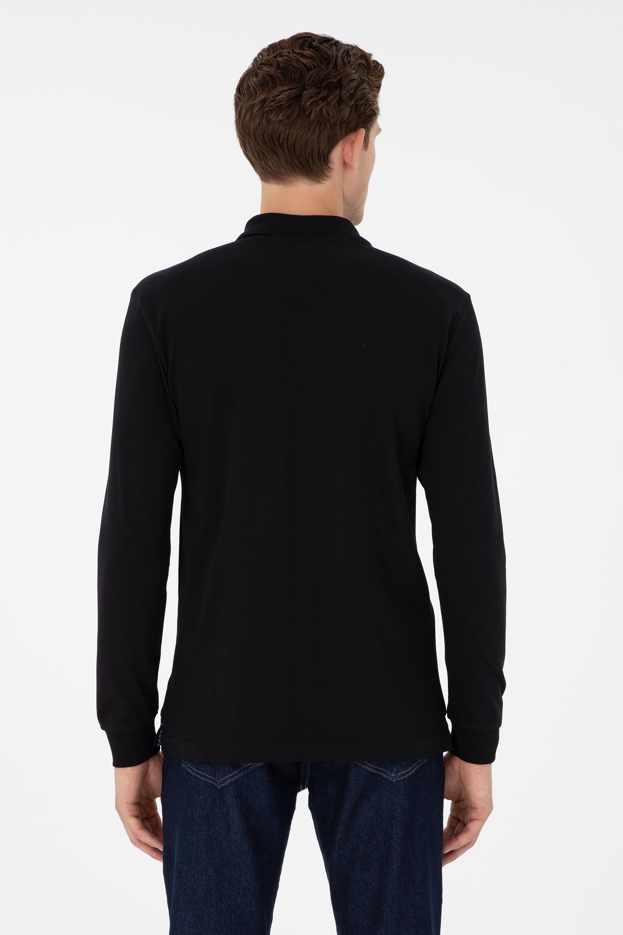 メンズウェア CLUBHAUS Buhloone Mindstate Polo - Black Bluza Polo Barbat Neagra Cu logo Brodat U.S. Polo Assn. Romania