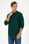 Bluza Polo Barbat Verde Inchis 