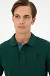 Bluza Polo Barbat Verde Inchis 