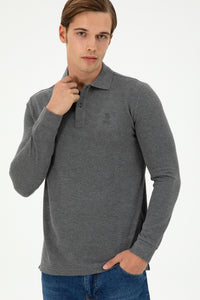 Bluza Polo Barbat Gri