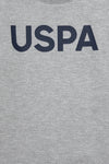 Bluza Baietel Gri Cu Logo USPA Pe Piept