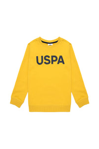 Bluza Baietel Galben Cu Logo USPA Pe Piept